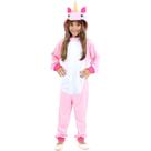 Fantasias Unicórnio Infantil Rosa com Touca de Luxo Fantasias Unicórnio Infantil Rosa com Touca de Luxo