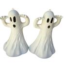 Fantasma plástico decoração Halloween pendurar kit com 2 Fantasma plástico decoração Halloween pendurar kit com 2