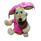 Fantoche Cachorrinha Aviadora, fantoche de mão