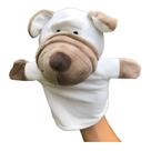 Fantoche Cachorro Pelúcia De Mão Teatro Infantil Animal 25cm