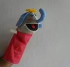 Fantoche de mão artesanal