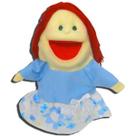 Fantoche pequeno 3d em tecido: mãe branca - luqueta - 92