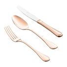 Faqueiro 101 Peças em PVD Dourado Rosé Avalon Wolff - Rojemac