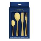 Faqueiro 16 Peças Inox Dourado Lovers Gourmet Mix