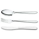 Faqueiro 180 Peças Talheres Garfos Facas Colheres Inox Restaurante Siena Buffet Brinox