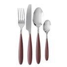 Faqueiro 24 Pç Aço Inox Cabo Tipo Madeira - Malasia