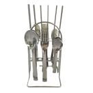 Faqueiro 24 Peças c/ Suporte - Aço Inox design Clássico