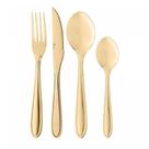 Faqueiro 24 Peças Gastro Dourado Aço Inox - Lyor