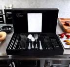 Faqueiro 24 Peças Inox Linha Euro Original Line Conjunto Talheres Luxo Garfo, Faca, Colher e Chá