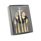 Faqueiro 30 peças de aço inox Dourado com Gift Box Pisa Wolff - 71429 Faqueiro 30 peças de aço inox Dourado com Gift Box Pisa Wolff - 71429