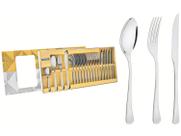 Faqueiro Aco Inox com Faca para Churrasco 24 Peças Havana Tramontina - Amarelo Faqueiro Aco Inox com Faca para Churrasco 24 Peças Havana Tramontina - Amarelo