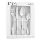 Faqueiro Aço Inox Dourado Prata 24 Peças Lyor Luxo Positano