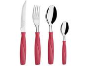 Faqueiro Brinox Itaparica 25 Peças Vermelho
