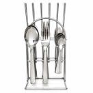 Faqueiro Com 25 Peças Com Suporte Aço Inox Monobloco Clássico Faqueiro Com 25 Peças Com Suporte Aço Inox Monobloco Clássico