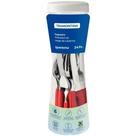 Faqueiro Em Inox Ipanema C- 24 Peças - Vermelho - Tramontina Faqueiro Em Inox Ipanema C- 24 Peças - Vermelho - Tramontina