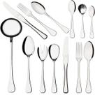 Faqueiro Hercules Inox 101 Pçs Eclipse Jogo Talheres Liso Completo Luxo Garfo Colher e Faca 1505-101K
