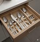 Faqueiro Inox 24 Peças Jogo Talheres Aço Inoxidável Mesa Completa Refeições Diárias Durável Elegante Resistência Conjunto Garfos Facas Colheres