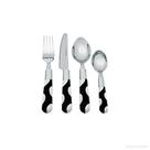 Faqueiro Inox 24 Peças Resina Estampa Poá Preto e Branco BTC Faqueiro Inox 24 Peças Resina Estampa Poá Preto e Branco BTC
