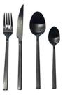 Faqueiro inox ibiza black 24 peças - tuut