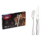 Faqueiro Jumbo 12 Peças P/ Churrasco Aço Inox Zurique Tramontina Faqueiro Jumbo 12 Peças P/ Churrasco Aço Inox Zurique Tramontina
