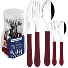 Faqueiro Leme em Inox Com 20 Peças Carmin (23198/818) - Tramontina Faqueiro Leme em Inox Com 20 Peças Carmin (23198/818) - Tramontina