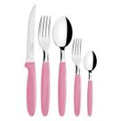 Faqueiro Tramontina Aço Inox Ipanema 60 Pç Rosa