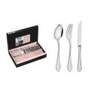 Faqueiro Tramontina Italy em Aço Inox com Facas para Churrasco Forjadas 6mm Acabamento Alto Brilho 36 Peças Faqueiro Tramontina Italy em Aço Inox com Facas para Churrasco Forjadas 6mm Acabamento Alto Brilho 36 Peças