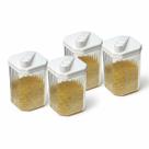 Farinheiro Açucareiro 480ml de Acrílico com Tampa Dosadora Praticidade e Elegância na Sua Cozinha