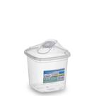 Farinheiro E Açucareiro Multiuso Com Tampa Abre Fácil Plástico 1 Litro Farinheiro E Açucareiro Multiuso Com Tampa Abre Fácil Plástico 1 Litro