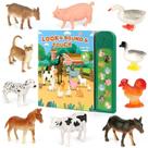 Farm Animals Figures Toys DOMNIU com 10 animais realistas