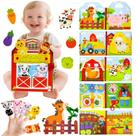 Farm Busy Book Kimicare Educational com fantoches de 1 a 3 anos