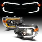 Faróis AmeriLite LED Switchback para Toyota Tacoma 2012-2015
