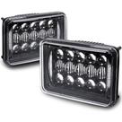 Faróis de LED ONLINE LED STORE, par preto de 4 x 6 polegadas
