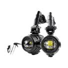 Faróis De LED Para Motocicleta, Luzes De Neblina Para BMW R1250GS ADV F800GS, Conjunto De Luzes