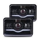 Faróis de LED zoomto 4x6 Olho de Diabo Vermelho 2 unidades
