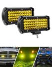 Faróis de neblina ADTOPI Amber 7 polegadas 288W 11.520 LM para caminhões Jeep