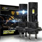 Faróis de neblina Cougar Motor H7 6500K brancos 1:1 tamanho, pacote com 2