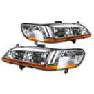 Faróis de veículos DNA MOTORING 98-02 Honda Accord Chrome Amber Faróis de veículos DNA MOTORING 98-02 Honda Accord Chrome Amber