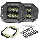 Faróis LED OFFROADTOWN 5" 12.000 LM com Suporte Embutido CREE para Veículos