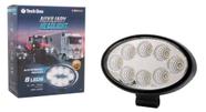Farol auxiliar 8 led oval 12v/24v