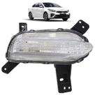 Farol Auxiliar Drl Cerato 2020 2021 2022 Luz Diurna Lente Estriada Acrílico Carcaça Preta