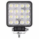 Farol Auxiliar Headlight Quadrado 48W 16 Leds JR8 - FG01-48W