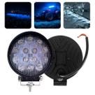 Farol auxiliar led azul chimex redondo 14 leds 42w 36v slim