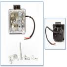 Farol Auxiliar Led Quadrado 4 Leds SMD 12W 6000K 6500K - Fortluz - FK-F0112W