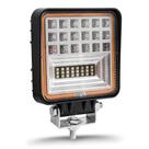FAROL AUXILIAR LED QUADRADO 42 LED para ALCANCE 85M DUAS FUN