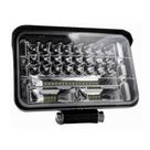 Farol auxiliar retangular 5" de led 144w spot e flood