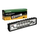 Farol Auxiliar Retangulo 10 + 6 Leds Slim Fit 12/24v 6000k T
