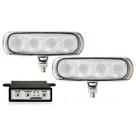 Farol Auxiliar Slim 4l 3 Em 1 Corpo Cromado 12 24v Par Universal Ate 2021 Nk-600969