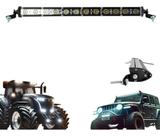 Farol Barra De Led 36w 34cm Trator Camionete Off Road 4x4