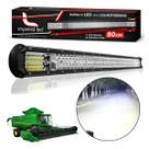 Farol Barra De Led 432w 80cm Hilux Ranger S10 Muito Forte